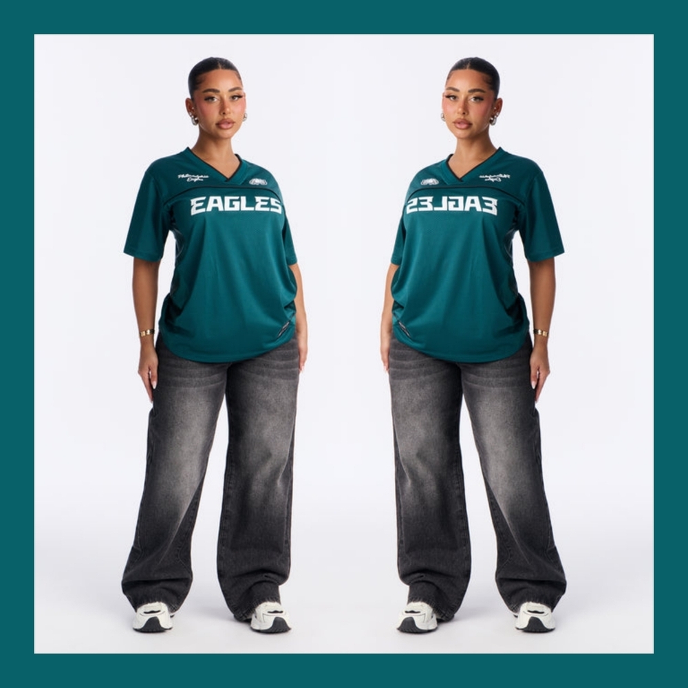 Fashion Nova NFL Philadelphia Eagles Legacy Top - Green